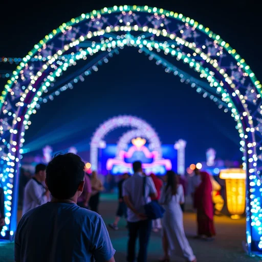 Sewa Lighting Festival Ngawi